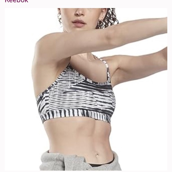 Reebok Women's Strappy Printed Light Support Sports Bra - Core 10
Collection - Picture 4 of 7